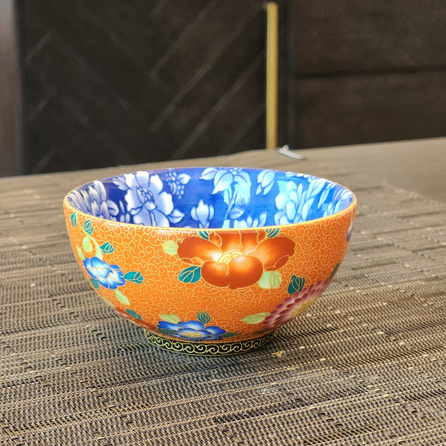 Floral painted teacups