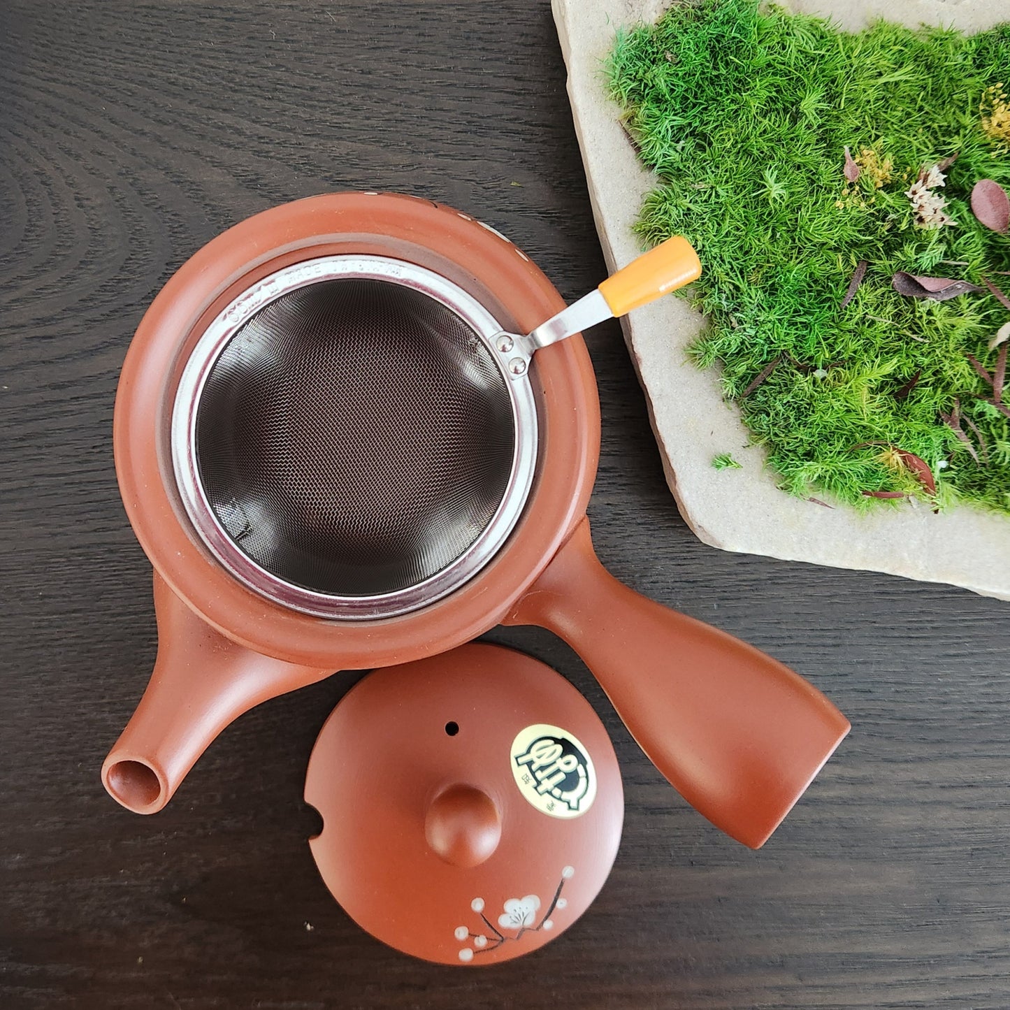 Red Tokoname Clay Kyusu with Removable Infuser