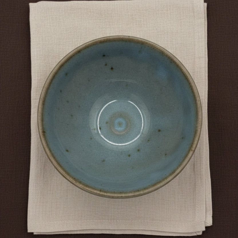 Blue Hagi Natsume Matcha Bowl
