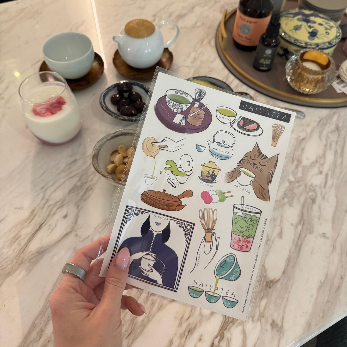 HAIYATEA Sticker Sheet