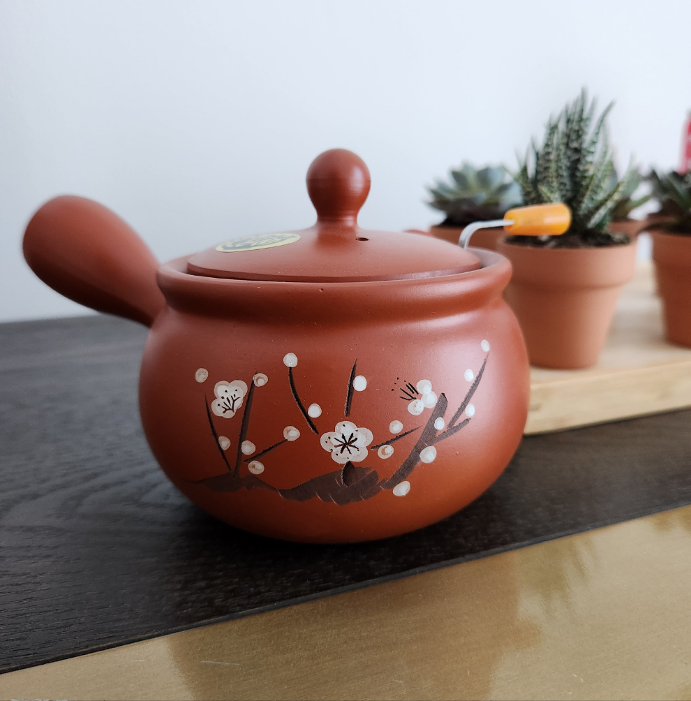 Red Tokoname Clay Kyusu with Removable Infuser