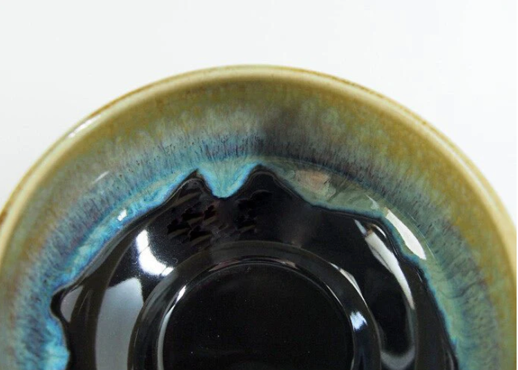 Hakuwan - Jatenmoku Porcelain Matcha Bowl (Chawan)