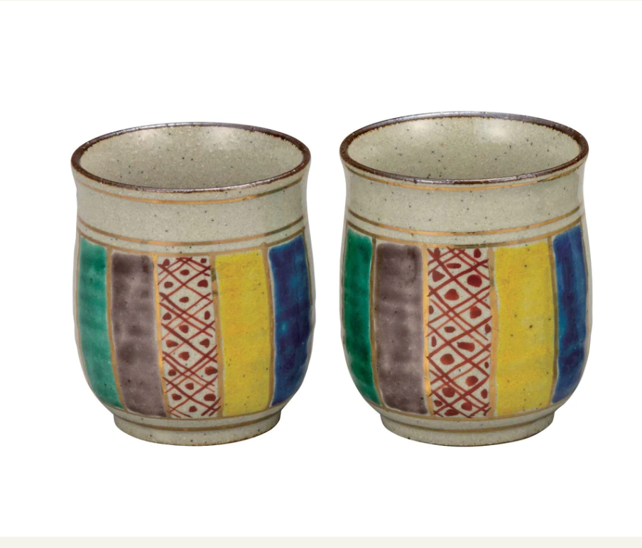 Kutaniyaki Kutsurogi Tea Set