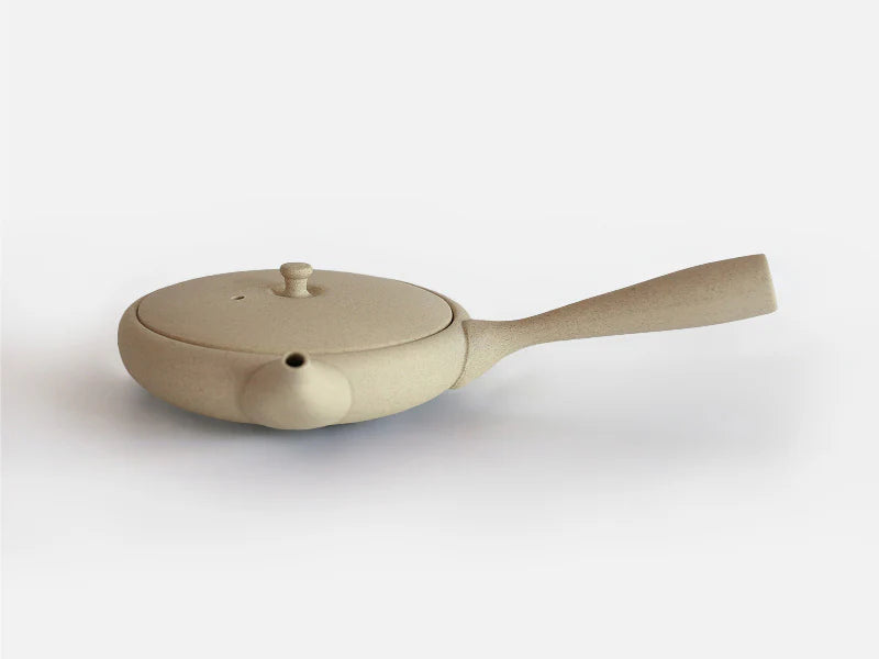 Flat Tokoname Kyusu Tea Pot