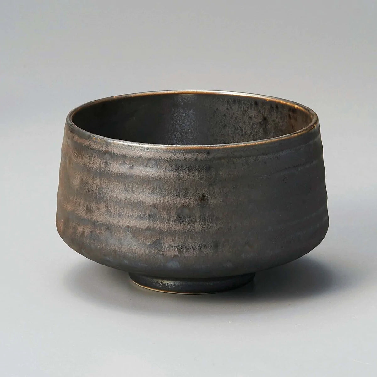 Yamaki Ikai: Bronze Finish Matcha Chawan