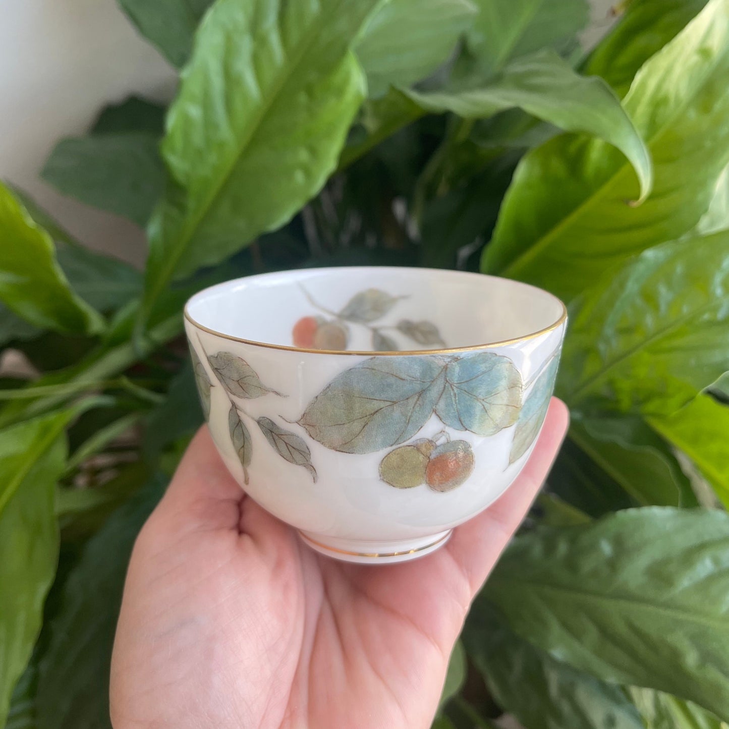 Persimmon Yunomi Tea Cup