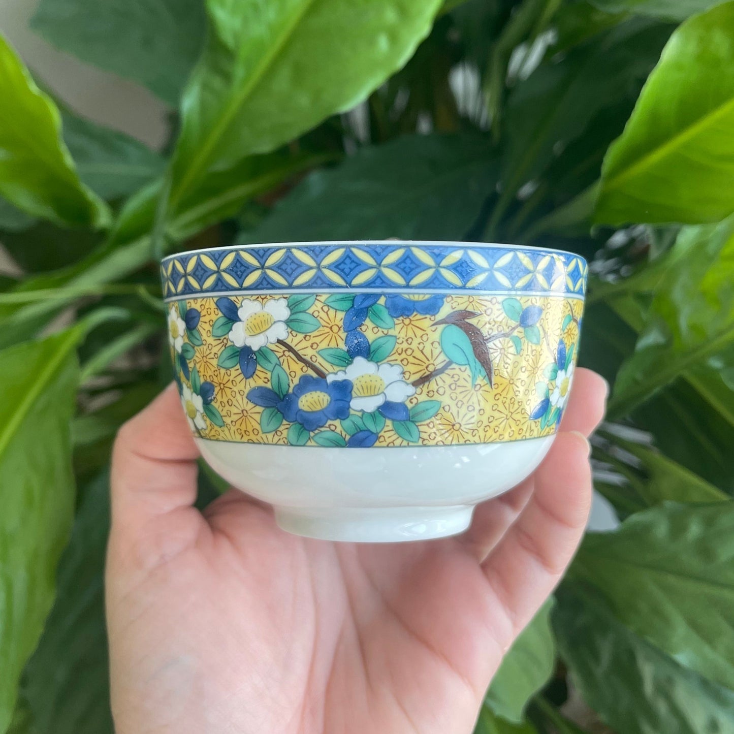 Flowers & Bird Yunomi Tea Cup