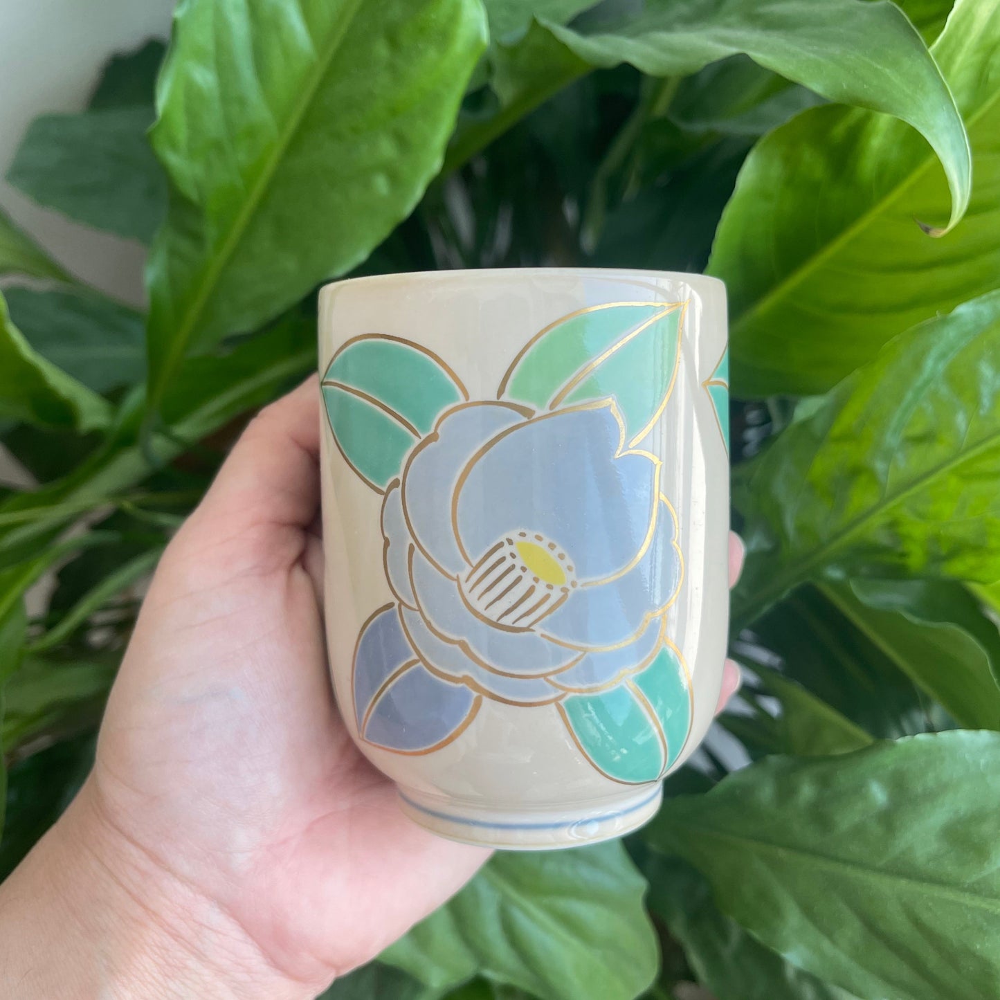 Arita ware Pastel Flowers Yunomi