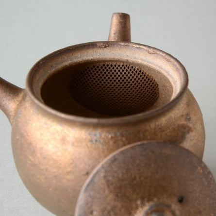 Bronze Gold Japanese Handmade Kyusu