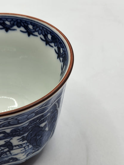 Blue and White Porcelain Tea Cup