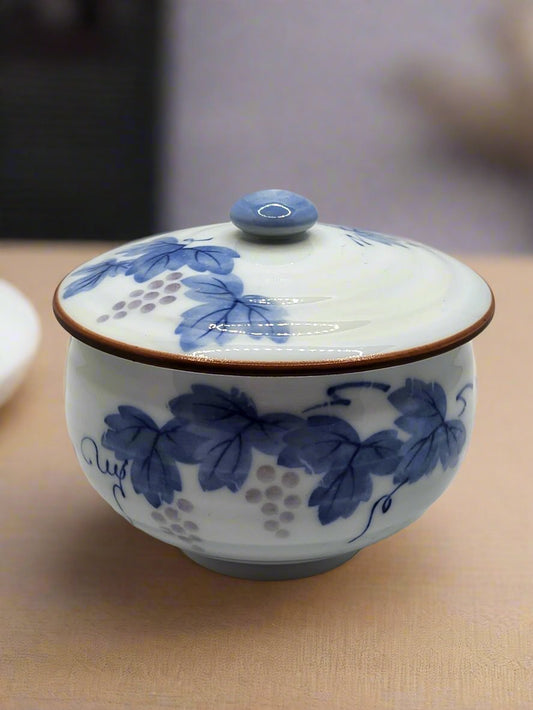 Floral Lidded Yunomi Tea Cup