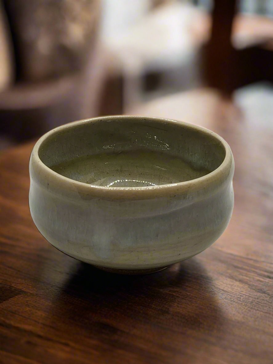 Beige Vintage Yunomi tea cup