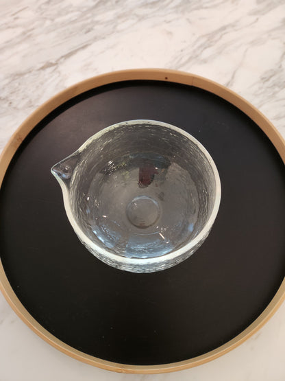 Textured Glass Matcha Bowl With Spout