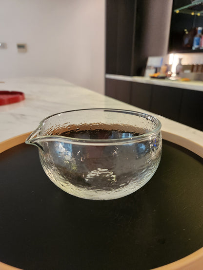 Textured Glass Matcha Bowl With Spout