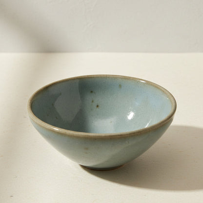 Blue Hagi Natsume Matcha Bowl