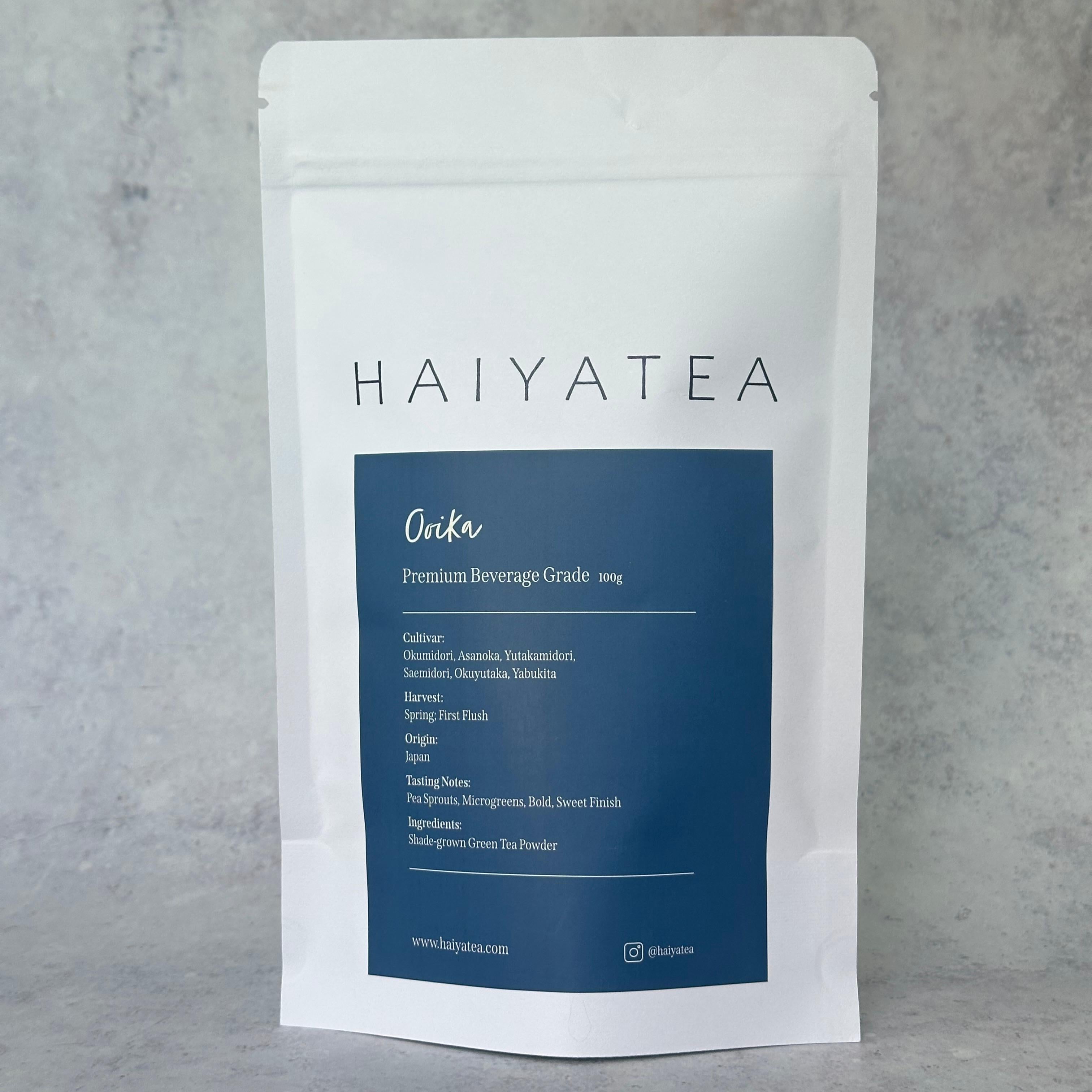 Ooika Premium Beverage Grade Matcha 100g | HAIYATEA