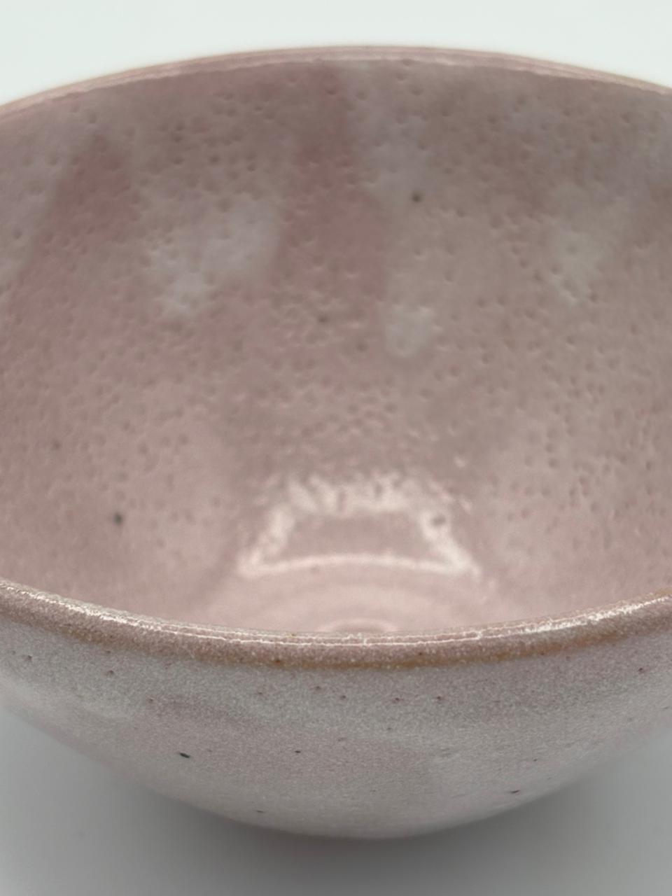 Pink Shino Natsume Matcha Bowl