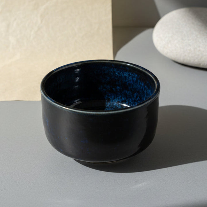 Seiangama: Blue Enamel Kiln Matcha Bowl