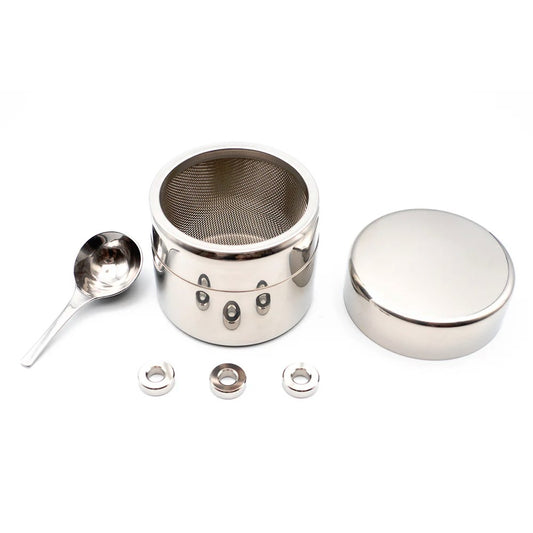 Stainless Steel Matcha Caddy with Sifter
