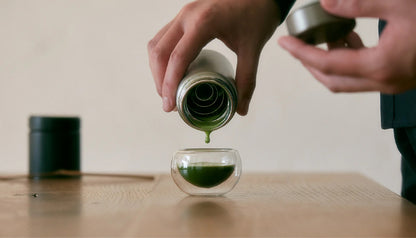 Portable matcha shaker kit (with chasen ring)