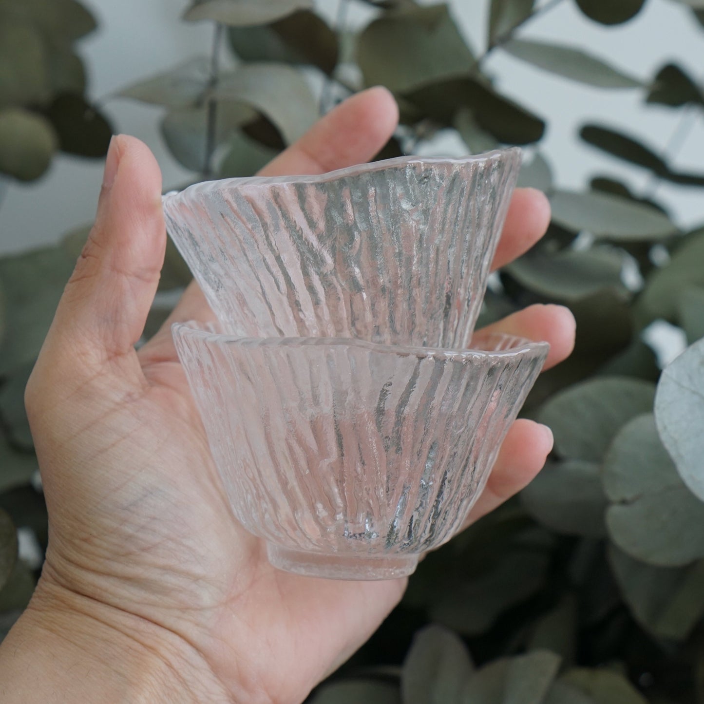 Glass Teacups - Set of 2